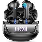 Wireless Earbuds, 45Hrs Playtime in Ear Earbuds HiFi Stereo Deep Bass, Bluetooth Earphones IP7 Waterproof, Wireless Headphones for Android iOS, Bluetooth Headphones with ENC Noise Cancelling Mic