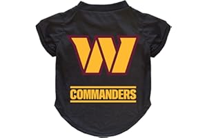 Littlearth NFL Washington Commanders Pet T-Shirt, Team Color, Large