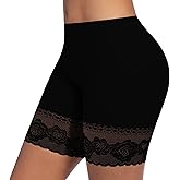 ONEW Slip Shorts for Under Dresses Women Anti Chafing Shorts Seamless Underwear Boyshorts Panties Lace Under Short
