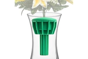 EVERLASTING SILK FLOWERS HLDM Cemetery Vase Rubber Inserts, Cemetery Flowers Holder for Keeping Bouquets in Place, Reusable Alternative to Messy Floral Foam Styrofoam Cones, Create Elegant Grave Decorations for Cemetery