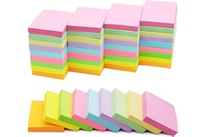 HQCME 36 Pack Sticky Notes 1.5x2 in Post, 2160 Sheets Post Small Self Sticky Notes Pad Its, 9 Pastel Color Mini Sticky Notes for Office, Home, School, Meeting