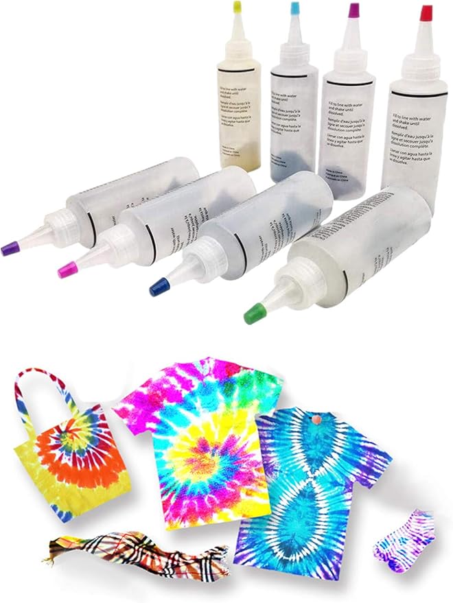 Tie Dye DIY Kit, 8 Colors OneStep TieDye Kit, Tie Dye
