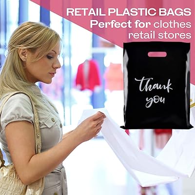 black plastic bags with handles