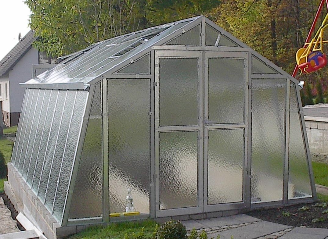 Gewächshaus mit Glas unschlagbar stabil 3,03 x 3,03 m, Konstruktion