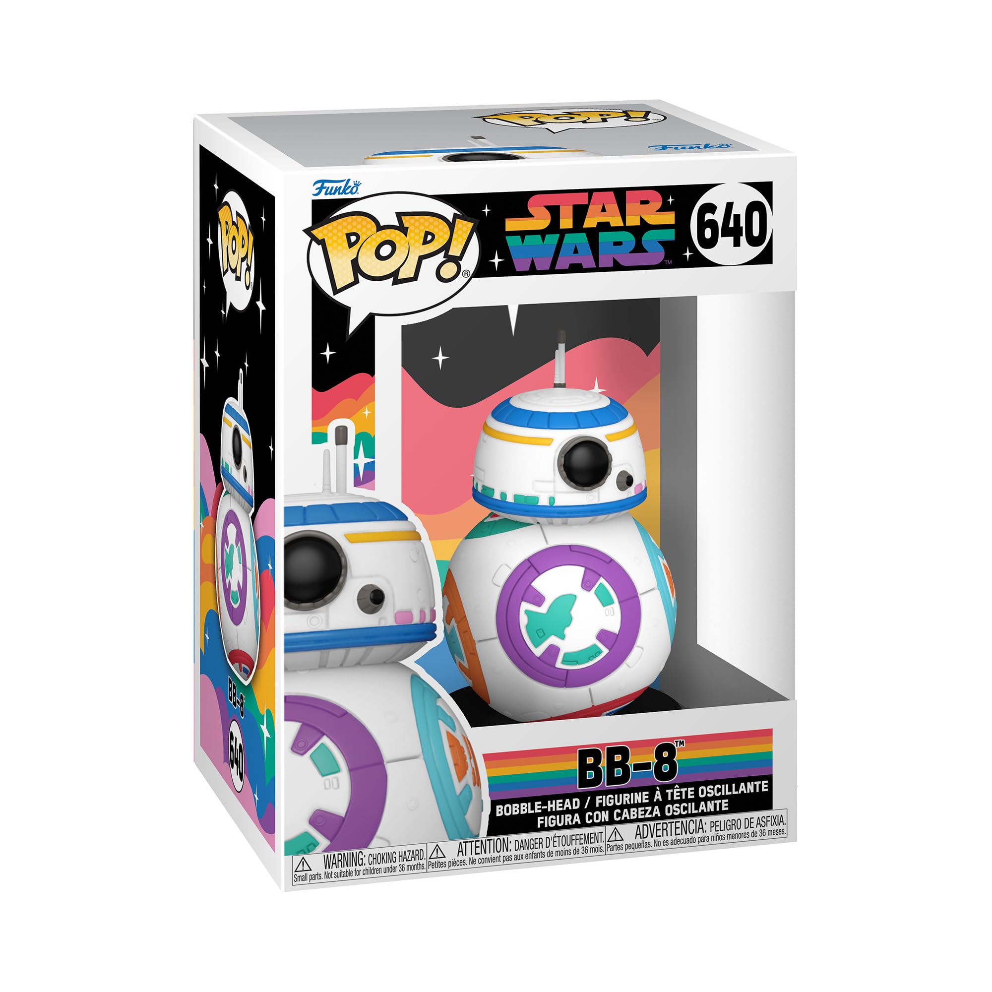 Funko POP! Star Wars: Pride 2023- BB-8 - Collectable Vinyl Figure - Gift Idea - Official Merchandise - Toys for Kids & Adults - Movies Fans - Model Figure for Collectors and Display