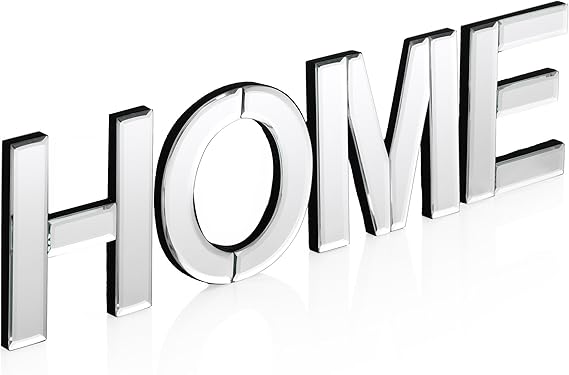 Home Mirrored Letters Wall Art Amazon Co Uk Kitchen Home