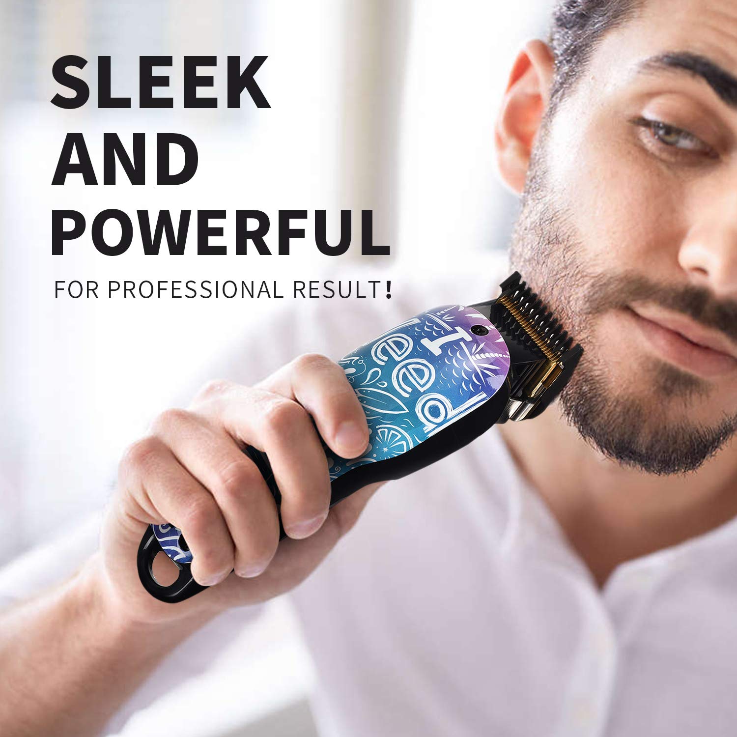 Professinal Cordless Rechargeable Hair Clippers for Men Built-in 2000mAh Lithium Ion Professional Barber Supplies Hair Trimmer Hair Cutting Machine (personal trimmer)