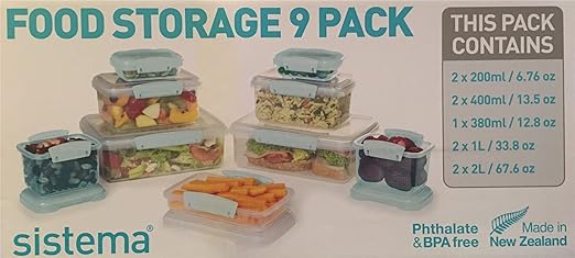 Sistema de almacenamiento de alimentos 9 unidades Cocina ...