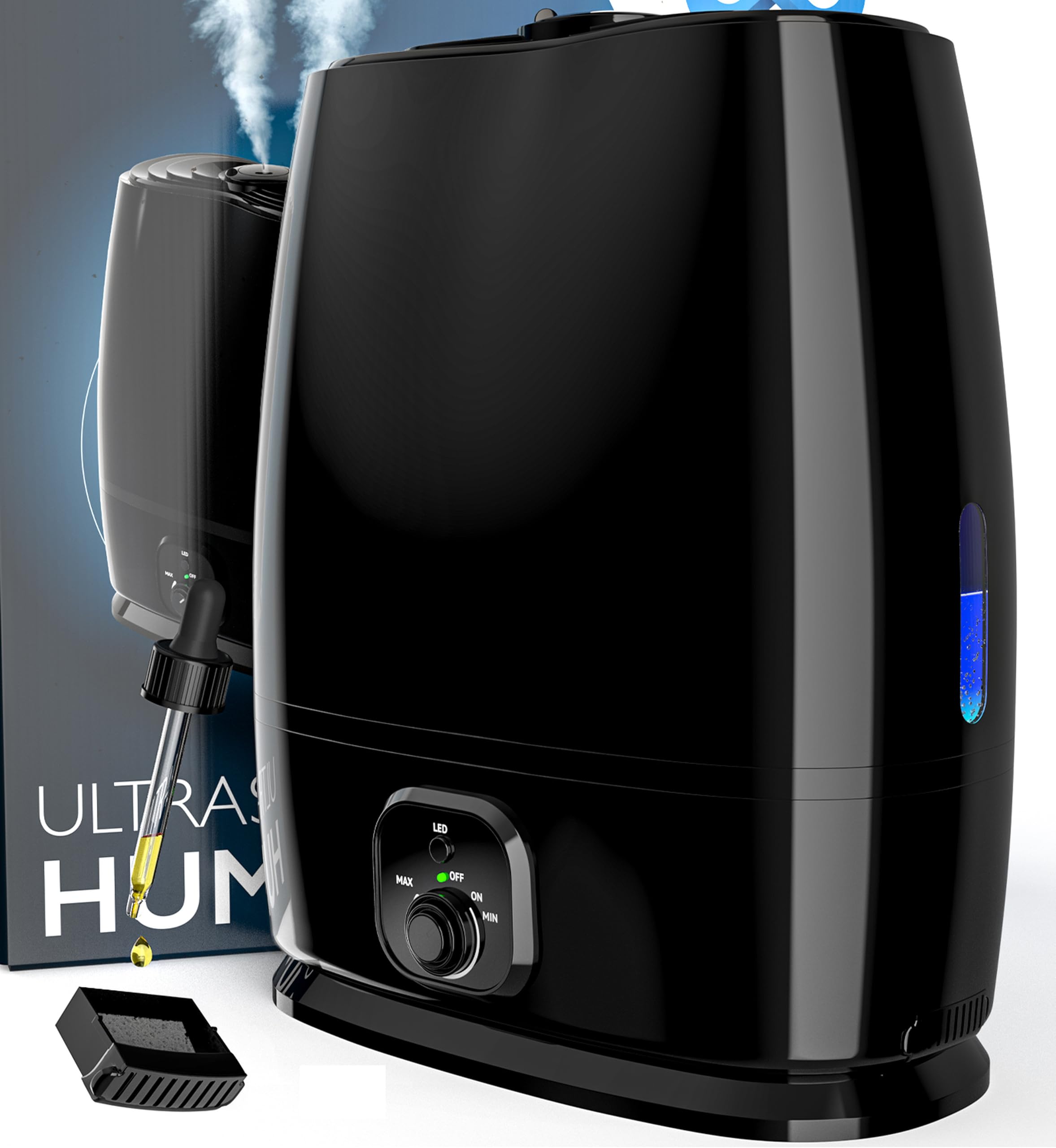 Photo 1 of Everlasting Comfort 6L Humidifiers for Bedroom, Quiet 50HR Runtime Top Fill Supersized Cool Mist Humidifier Large Room Indoor, Whole House Air Humidifier for Plants, Baby Nursery, Allergies, Dry Skin