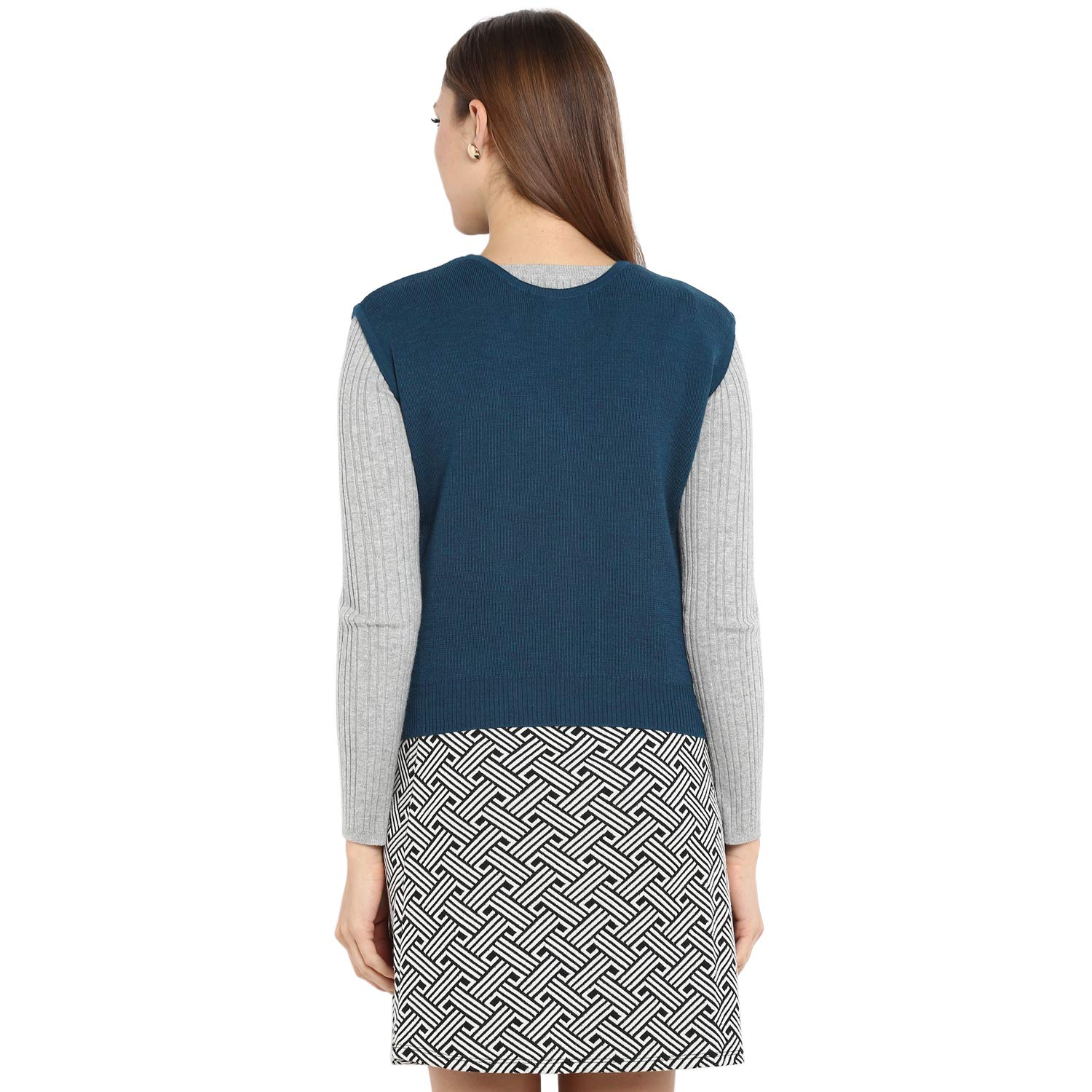 monte carlo blue pure wool solid sweaters
