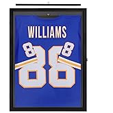 Americanflat Jersey Frame Display Case - 23x31 Lockable Display Case with Hanger - All-Star Collection - Black Sports Jersey Frame Shadow Box with Plexiglass for Baseball, Football, Basketball, Soccer