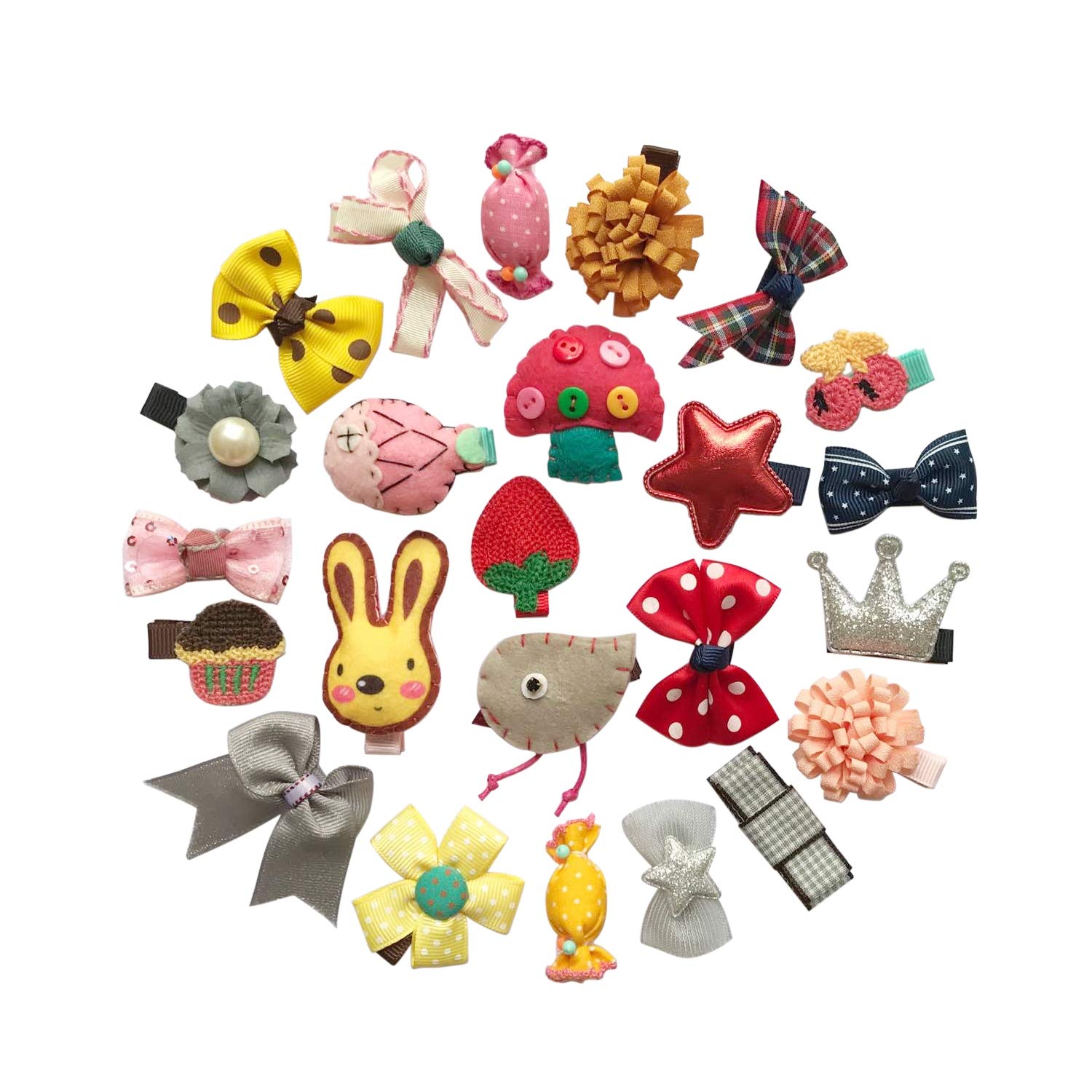 Amazon Com 1 5 Inch Baby Girls Tiny Hair Bows Clips Fully Lined