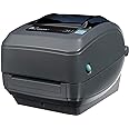 GX430T Zebra Printer – Thermal Transfer Desktop for Shipping Labels, Barcodes, Receipts, Tags, Wrist Bands – USB Interface, 4 Inch, with Power Supply (Renewed)