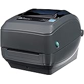 GX430T Zebra Printer – Thermal Transfer Desktop for Shipping Labels, Barcodes, Receipts, Tags, Wrist Bands – USB Interface, 4 Inch, with Power Supply (Renewed)