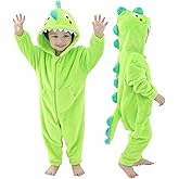 LOLANTA Boys' Girls' Dinosaur Shark Costume Flannel Jumpsuits Soft Animal One Piece for Kids Holiday Birthday