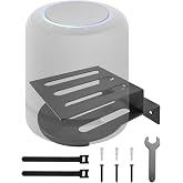 Wall Speaker Mount Compatible with Echo Studio, Sonos Era 100, HomePod 2 | Space-Saving Design, Dual Mounting Options, Heavy-Duty Steel, Stable Support, Enhanced Sound Performance