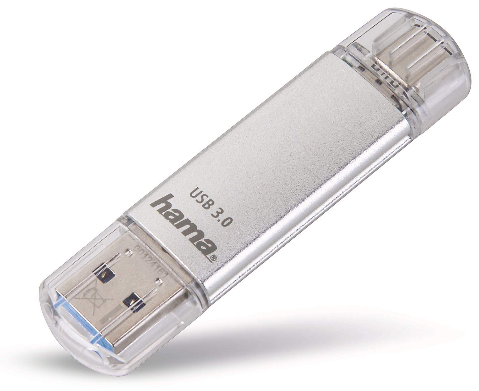 Hama 32Gb FlashPen C-Laeta, Type C USB 3.1, USB 3.0, 3, 00124162 (USB 3.1, USB 3.0, 3), Silver