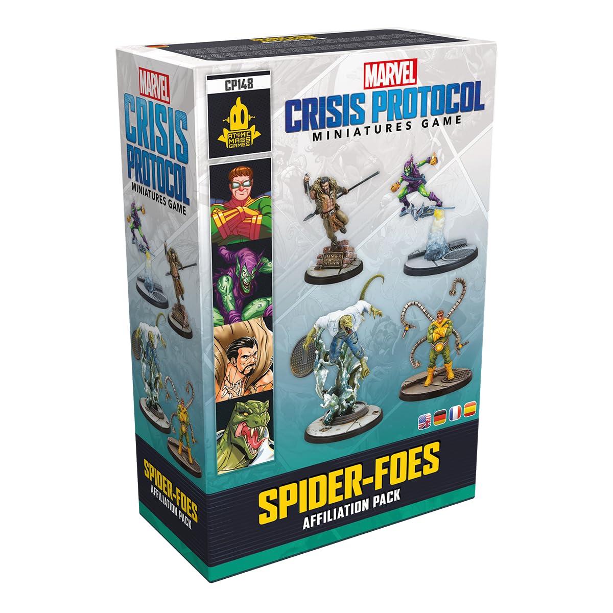 Atomic Mass Games | Marvel Crisis Protocol: Spider Foes Affiliation Pack | Miniatures Board Game | Ages 14+ | 2 Players | 90 Minutes Playing Time
