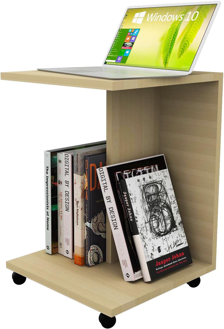 LUXUS Multipurpose Side Table with Lockable Wheels