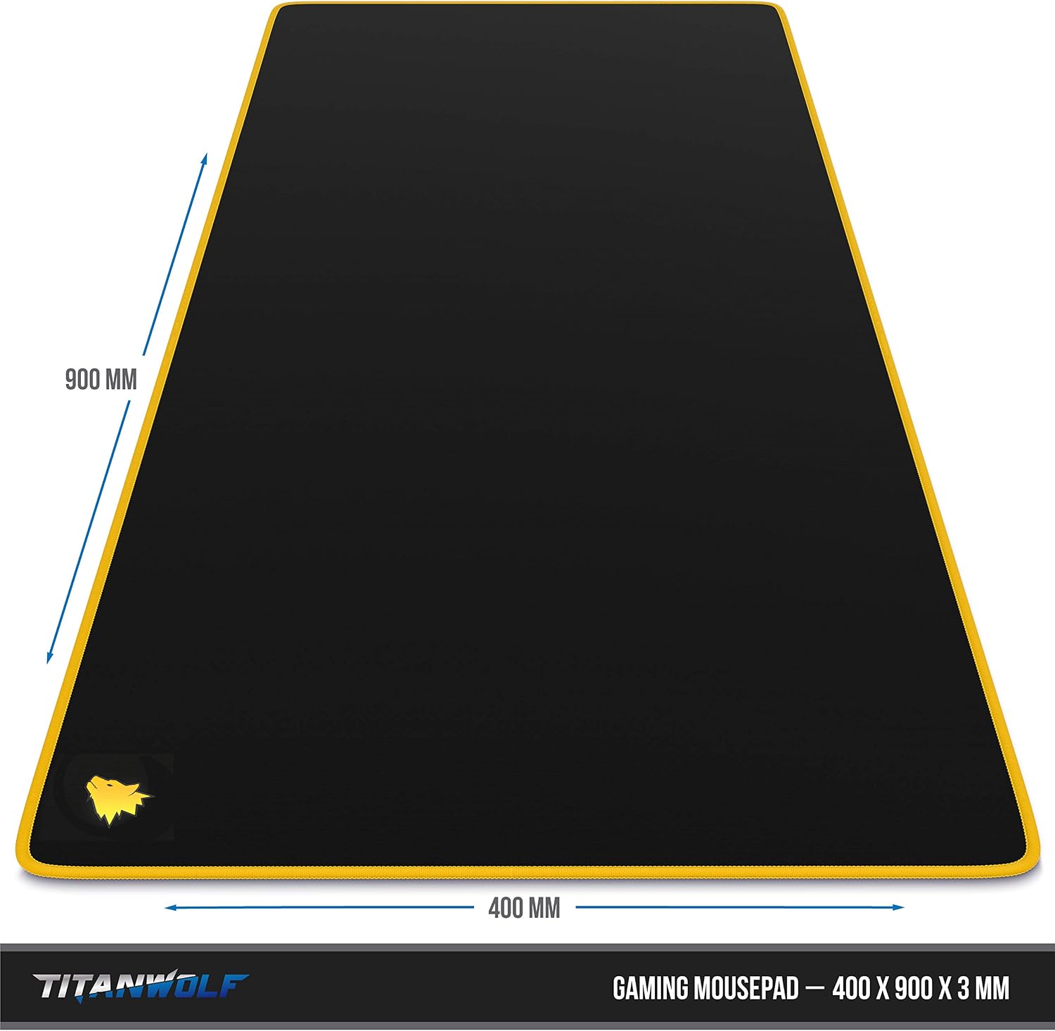 TITANWOLF XXL Speed Gaming Mouse Pad, Mouse Mat 900 x 400mm, XXL mousepad, table mat large size, improved precision and speed - Image 3