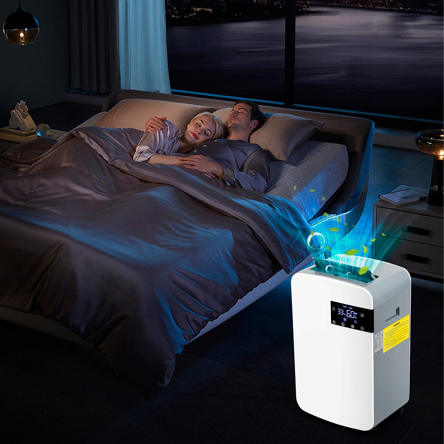 Jaxguom Dehumidifier 12L, Dehumidifiers for Home, Small Dehumidifier Damp with Digital Humidity Display, 24 Hour Timer,2.5L Water Tank, Dehumidifiers for Bedroom, Bathroom, Room