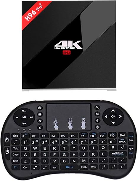 Pinwheel [H96 Pro+ TV Caja y MINI Teclado] 3GB/32GB Android 6.0 Reproductor Multimedia Amlogic S912