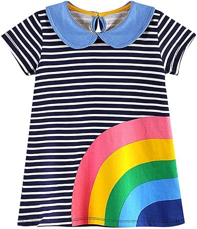 rainbow stripe sundress