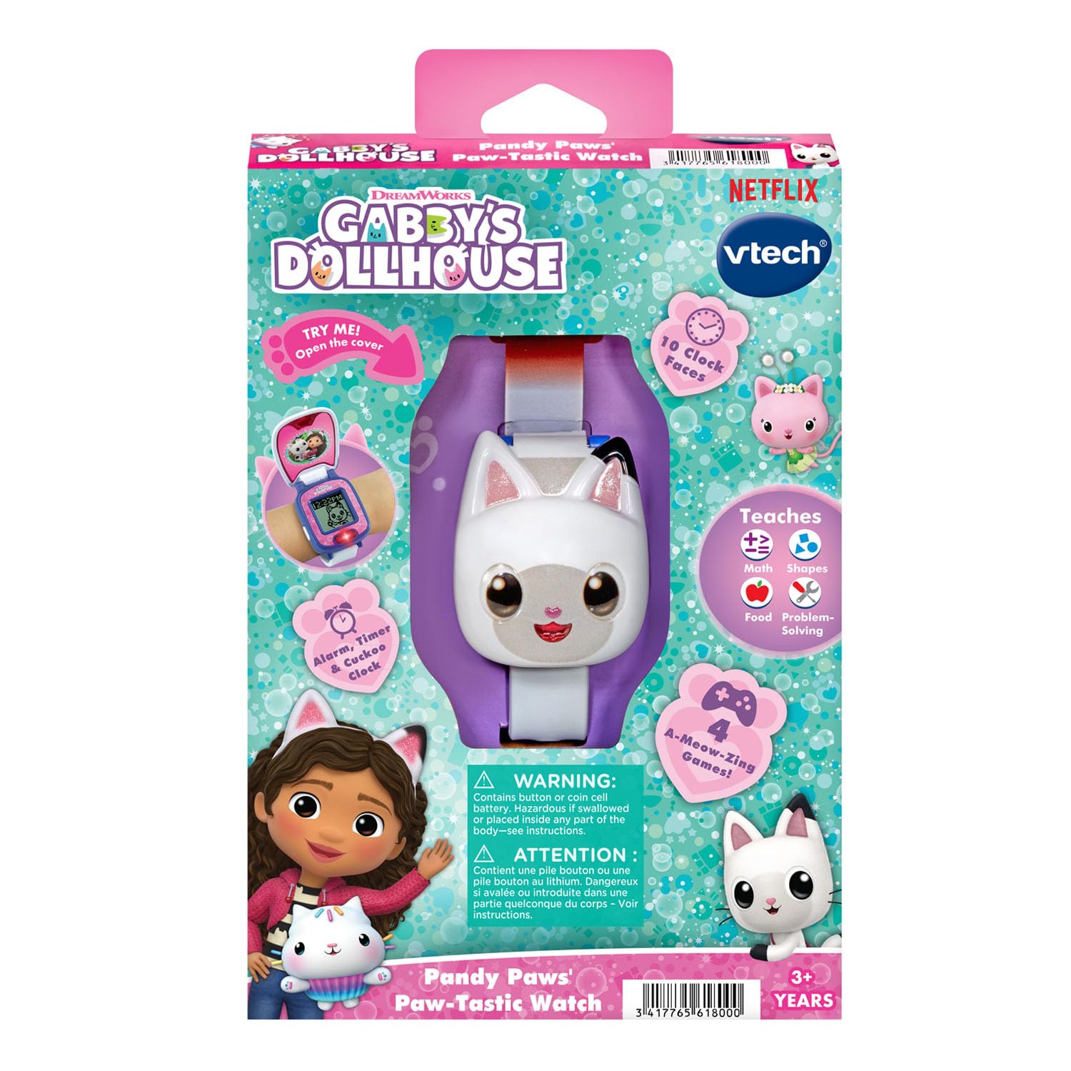 VTech Gabby's Dollhouse Pandy Paws' Paw-Tastic Watch