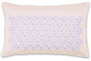 FSA HSA Eligible Kanjo Premium Unscented Acupressure Pillow - 100% Undyed Cotton Linen - Buckwheat Chaff Fill - Relieves Back Pain and Neck Pain