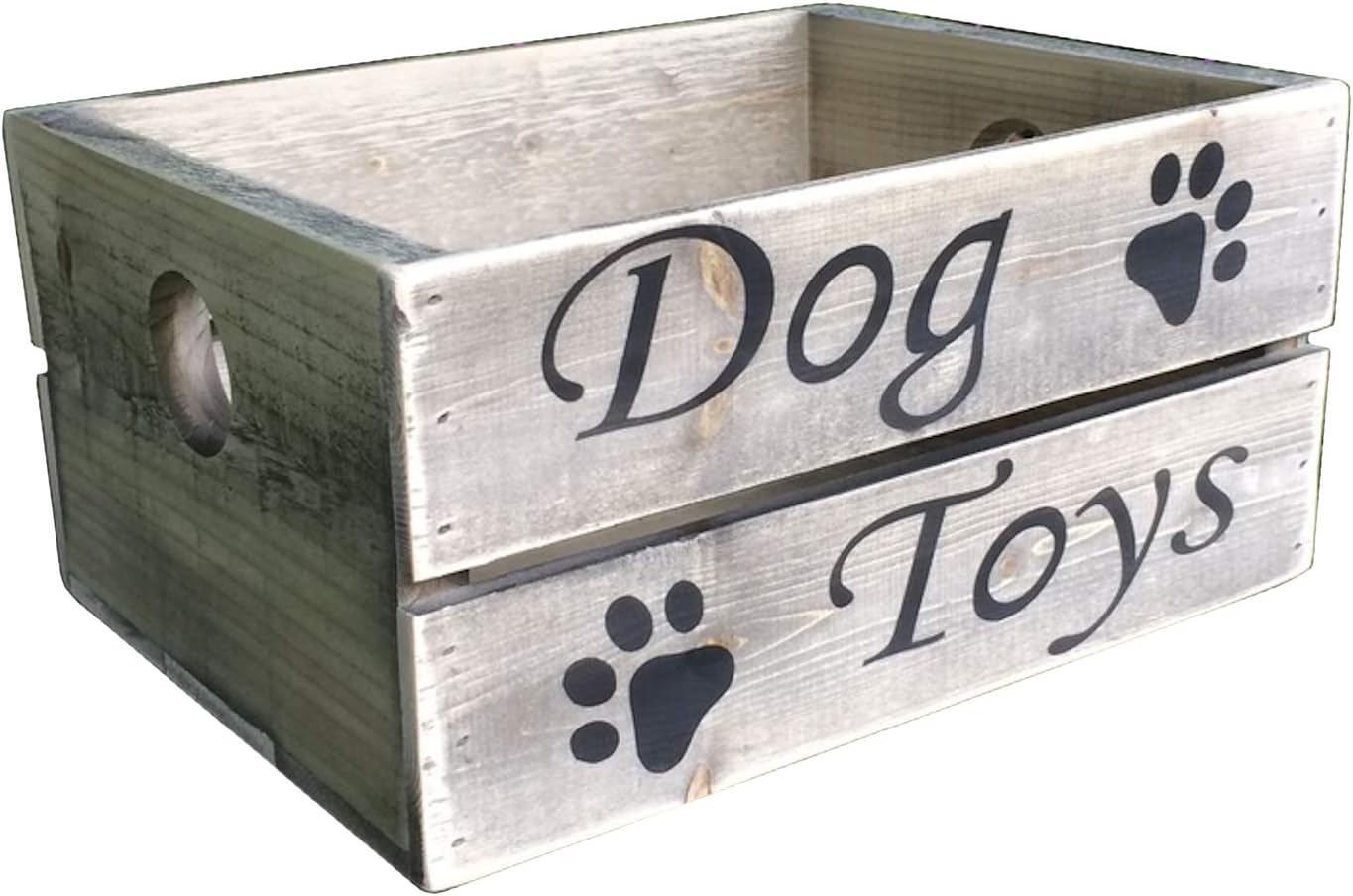 personalised wooden dog toy box