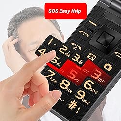 Yunseity Unlocked Flip Phone, G10 C Big Buttons