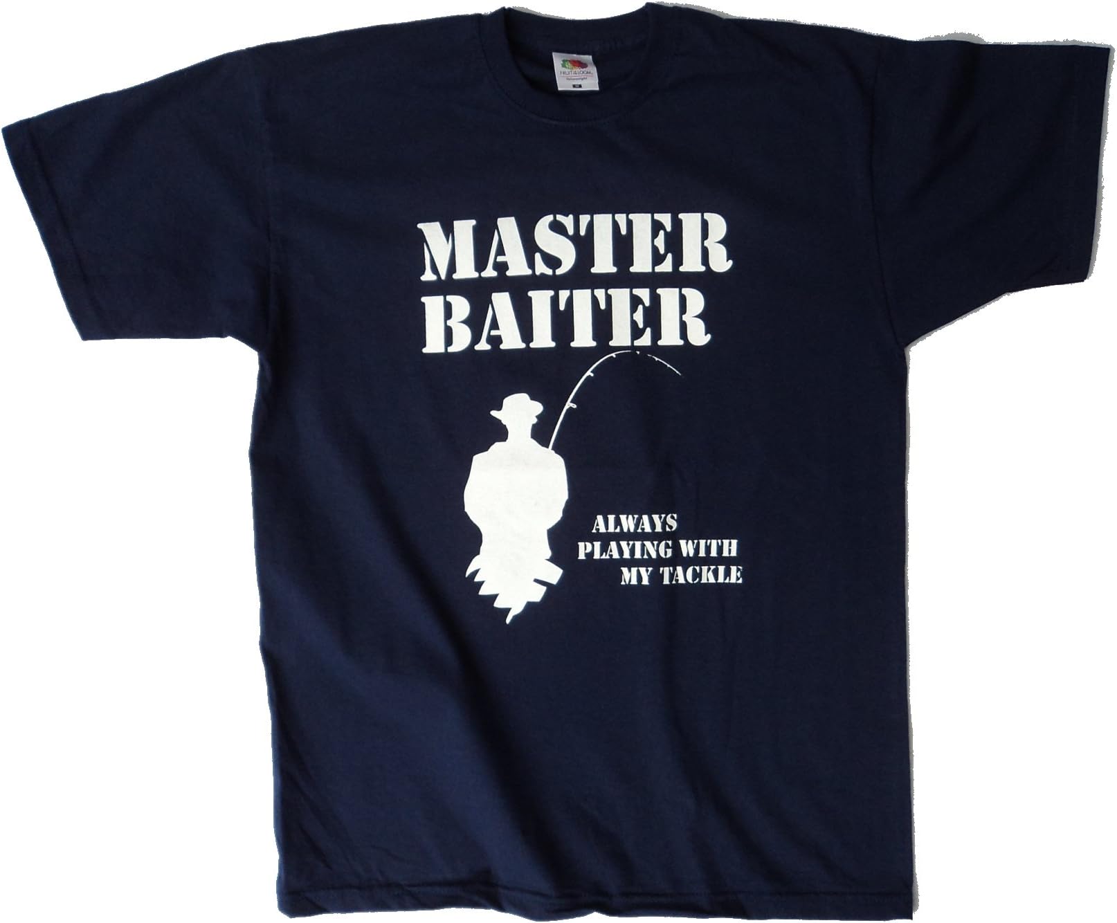 Master Baiter, Always Playing with My Tackle, Funny Mens Fishing Hobby t Shirt