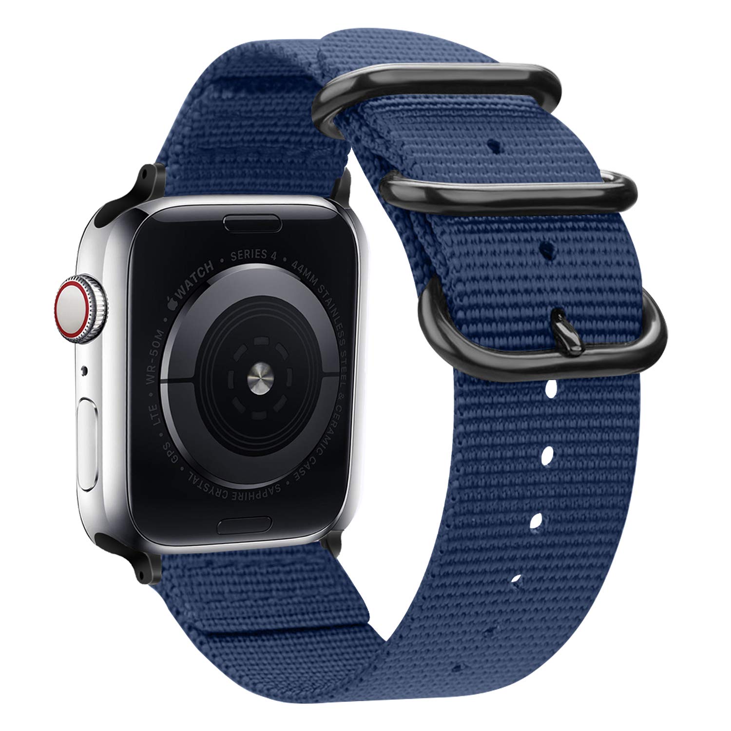 Photo 1 of Misker Nylon Band Compatible with Apple Watch Band 42mm 44mm 45mm 38mm 40mm 41mm,YOUKEX Lightweight Breathable Sport Wrist Strap with Metal Buckle Compatible with iwatch Series 8/7/6/5/4/3/2/1