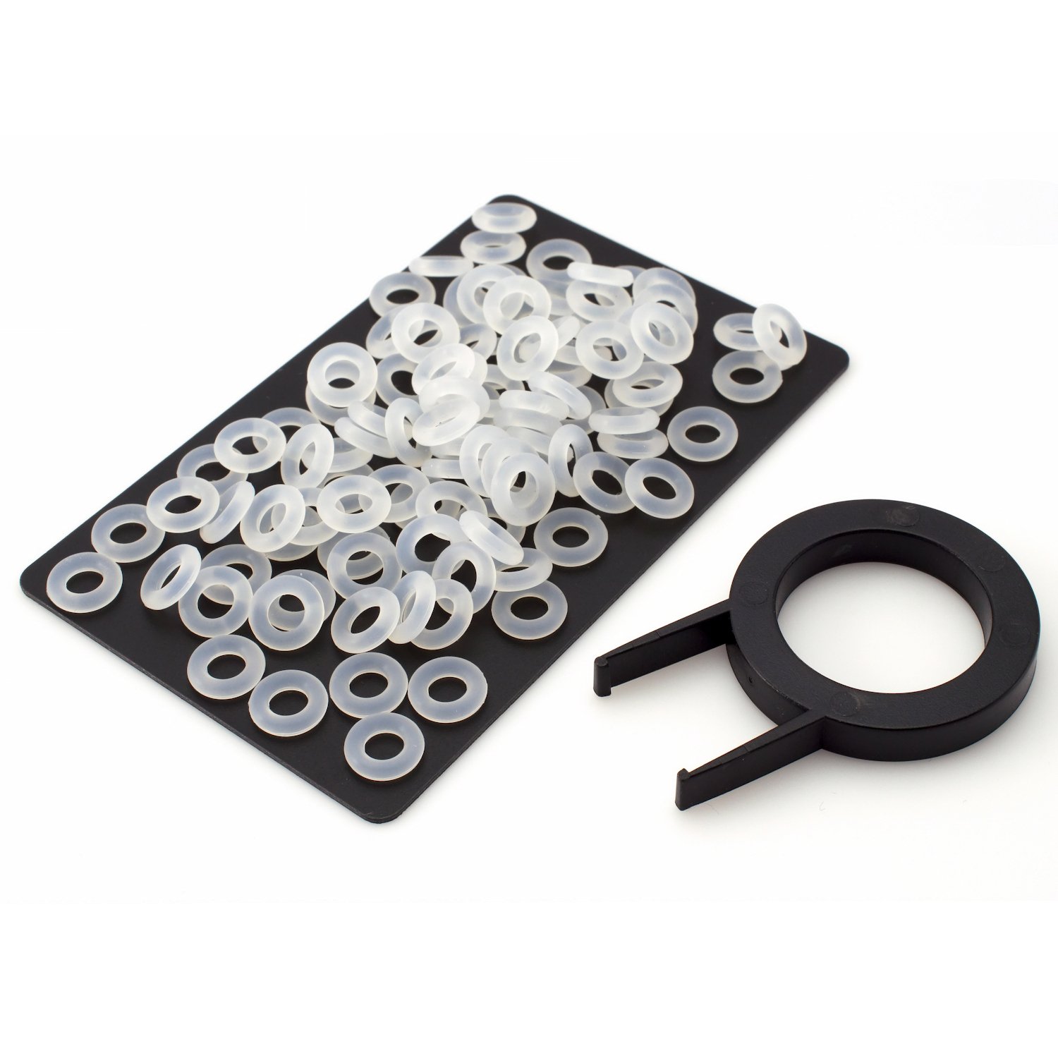 IT-Services Irro 120 Noise-Dampener O-Ring, TRANSPARENT, EXTRA LARGE (Shore 45A) incl. Keycap Puller for LED backlit Cherry MX, Corsair MX, Kailh MX and other mechanical keyboards