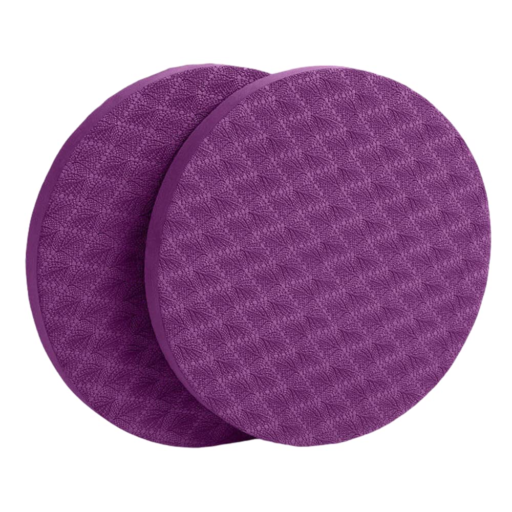 JUHUTONG 2 Pcs Yoga Knee Pads Pad Cushion Anti Slip Kneeling Mat Pilates Excercise Sports Balance Cushions for Protecting Ankle Elbow Wrist Hand（Purple royal blue random hair）