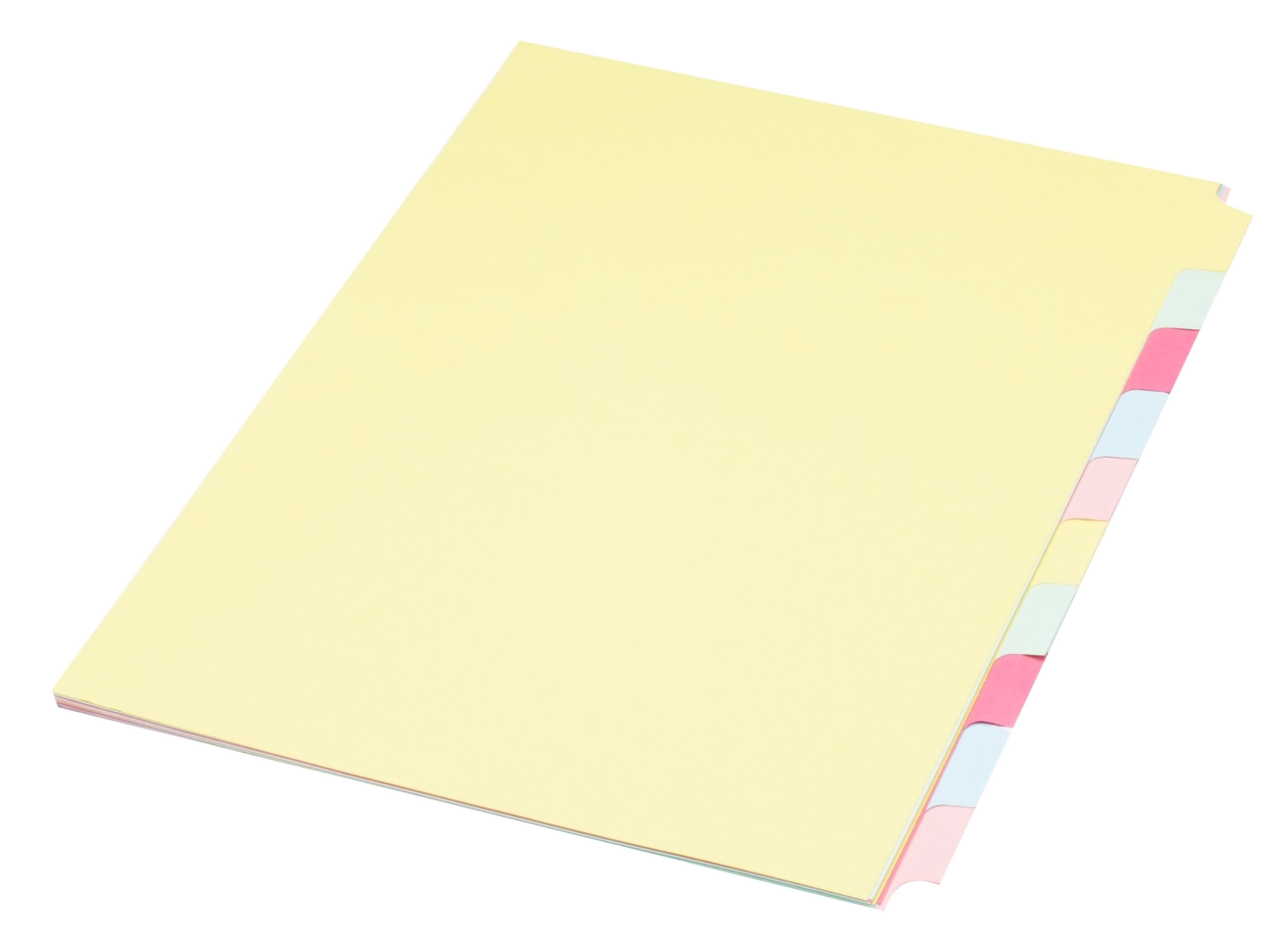 Concord Presentation Index Unpunched 10-Part A4 Assorted Ref 76099 [Pack of 10]