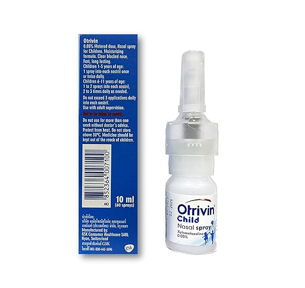 OTRIVIN CHILD NASAL SPRAY 0.05% (60 METERD DOSE, 0.33 FLUID OUNZES) FOR INFANT AND CHILDREN UNDER 1 YEAR OF AGE AND UP TO 6 YEARS OF AGE, EFFECTIVE UNBLOCKS YOUR CHILD’S NOSE FAST & LAST FOR 12 HOURS