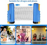 FBSPORT Table Tennis Set with 2 Paddles 6 Balls Retractable Net Carry Bag view 7