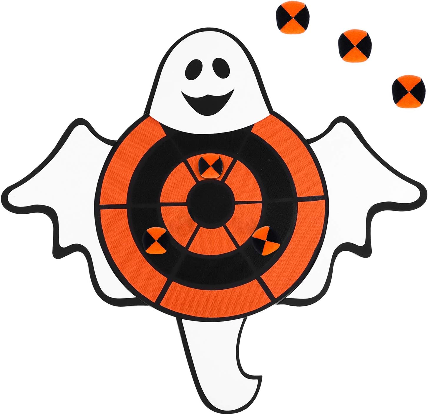 Aneco Halloween Ghost Dart Board Sticky Balls Toys Games Spliceable Dart Board Kit for Halloween