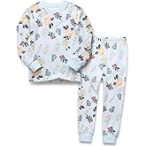 Vaenait baby 6M-12Y Infant Kids Toddler Girls Boys Soft Comfy Modal Tencel Sleepwear Pajamas 2pcs Set