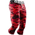 DRSKIN 3, 2 or 1 Pack Men’s 3/4 Compression Pants Tights Leggings Shorts Sports Athletic Baselayer Running Workout Active