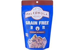 Paleonola – Grain Free Granola Cinnamon Blueberry Flavor – Non-GMO, Grain, Soy, Gluten, Dairy Free – Low Carb Protein Snack For A Healthy Breakfast
