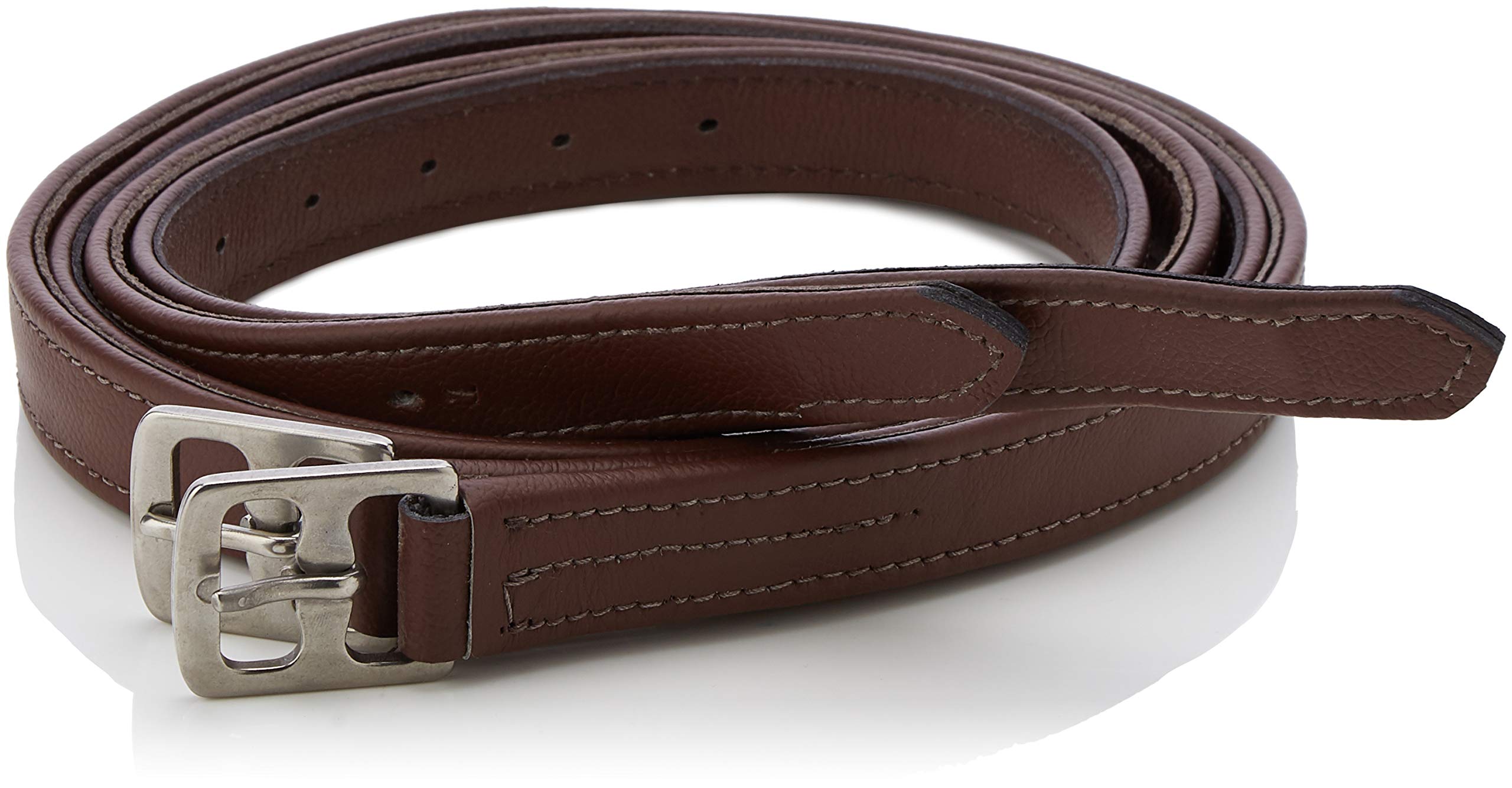 Cwell Equine Softy English Stirrup Leathers Riding Showing Brown (54 Inches)