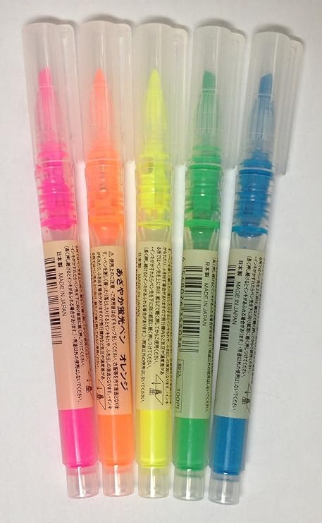 MUJI Highlighter Pen 5-Colors): Amazon.es: Oficina y papelería