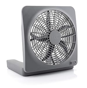 O2COOL NEW 10" Battery Operated Fan with Adapter, 2 Pack