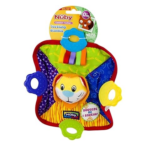 nuby teething blankie