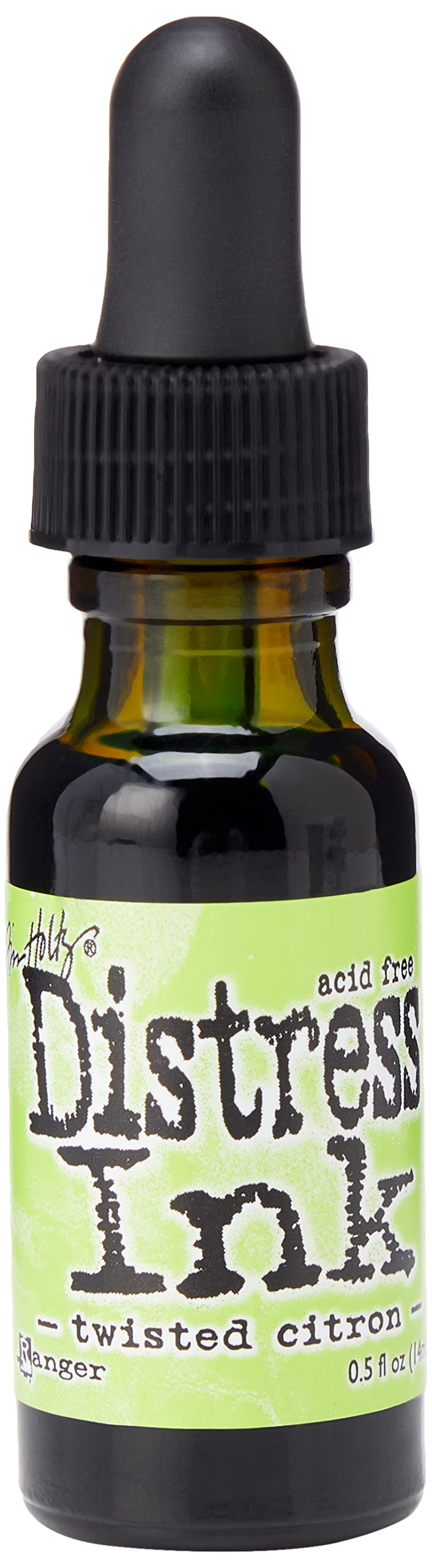 Ranger Distress Pad Re-Inker .5oz-Twisted Citron, 2.56 x 2.56 x 9.16 cm