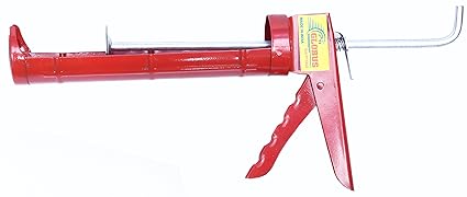 GLOBUS Steel Silicon Gun- (9 inches, Red) Half Round Model