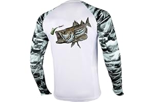 Palmyth Fishing Shirt for Men Long Sleeve Sun Protection UV UPF 50+ T-Shirts with Pocket