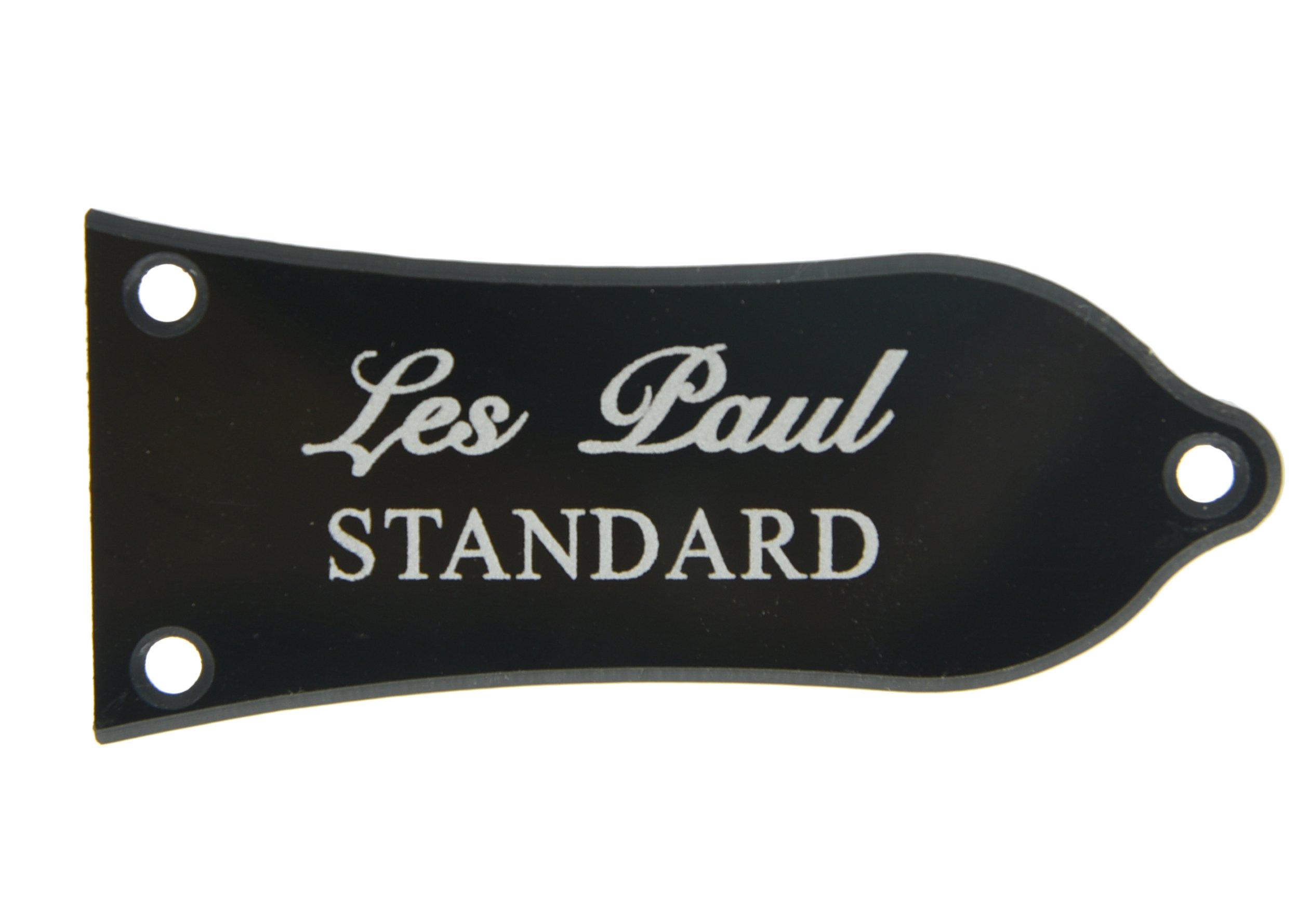 KAISH 2 Ply White/Black STANDARD Printing Truss Rod Cover For Epiphone Style Les Paul LP
